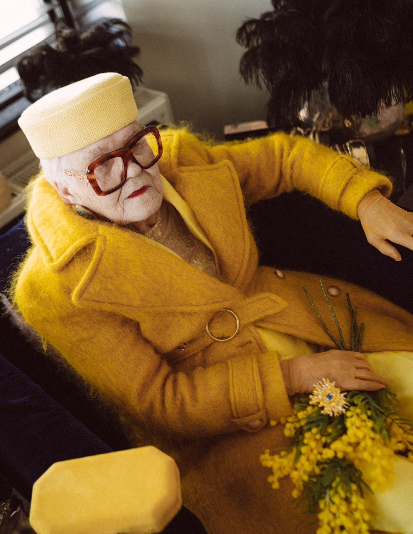 Yellow Linen Pantsuit