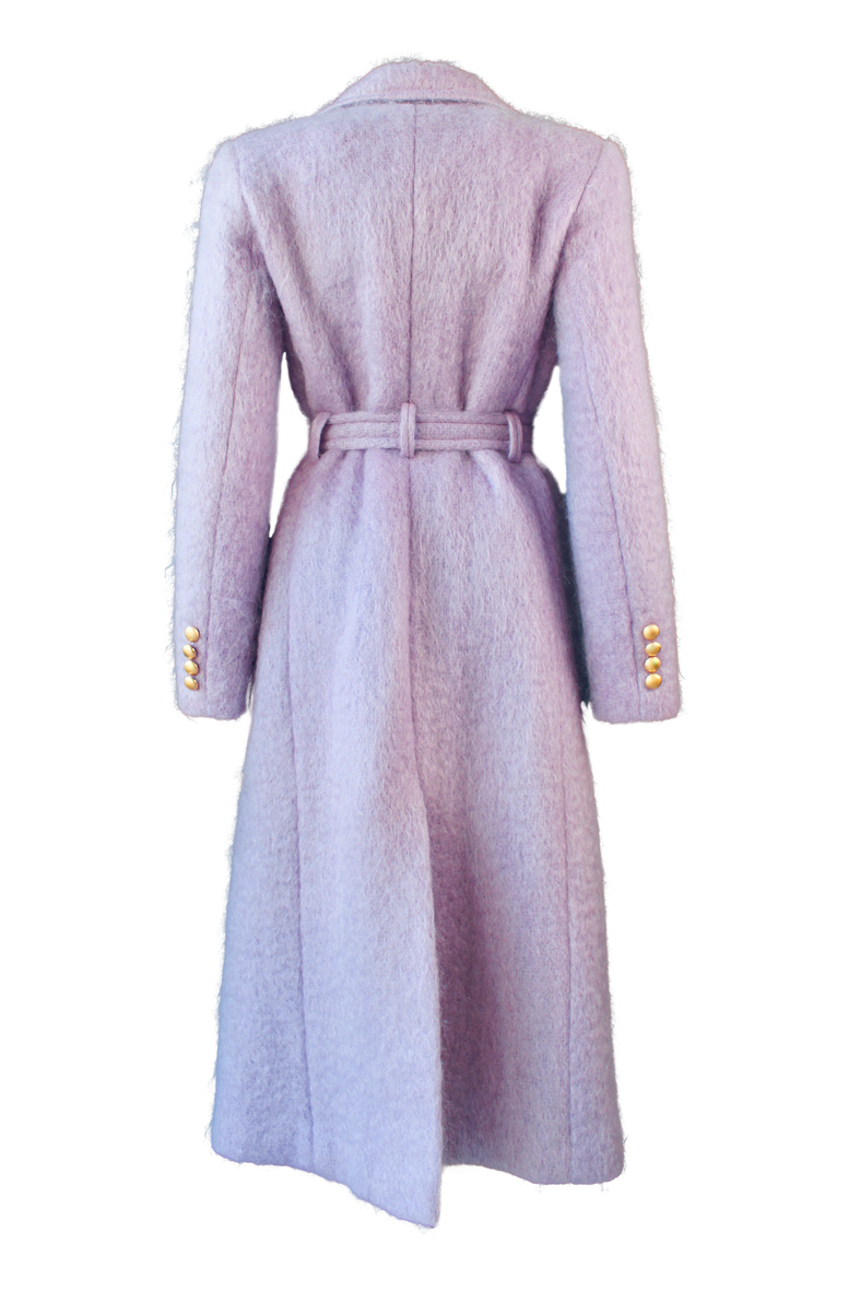 Dreamy Lavender Mohair Coat