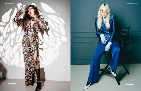 PLAKINGER leopard print gown in The Defiant Gaze editorial, Appointment magazine