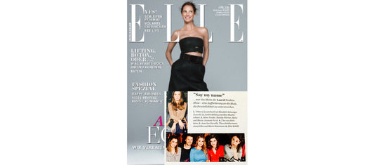 Marie Nasemann wearing PLAKINGER in Elle Germany