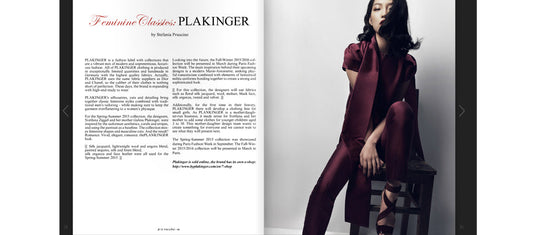 PLAKINGER featured in Jute magazine