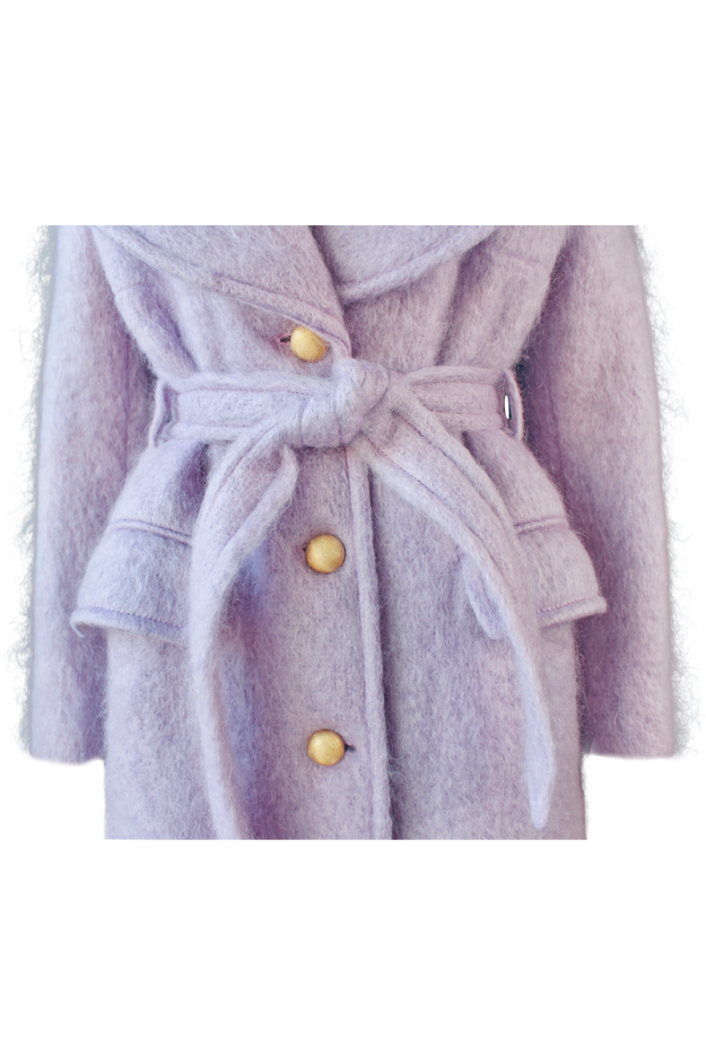 Dreamy Lavender Mohair Coat
