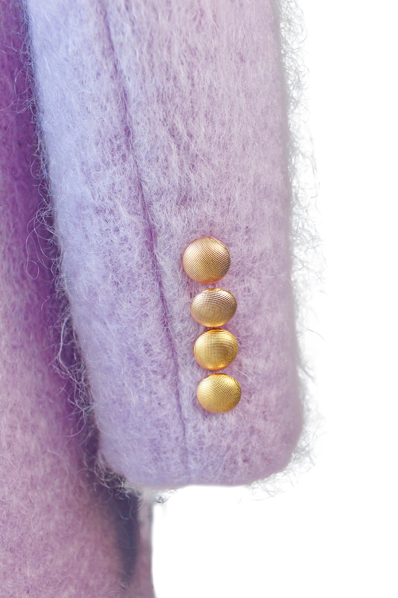 Dreamy Lavender Mohair Coat