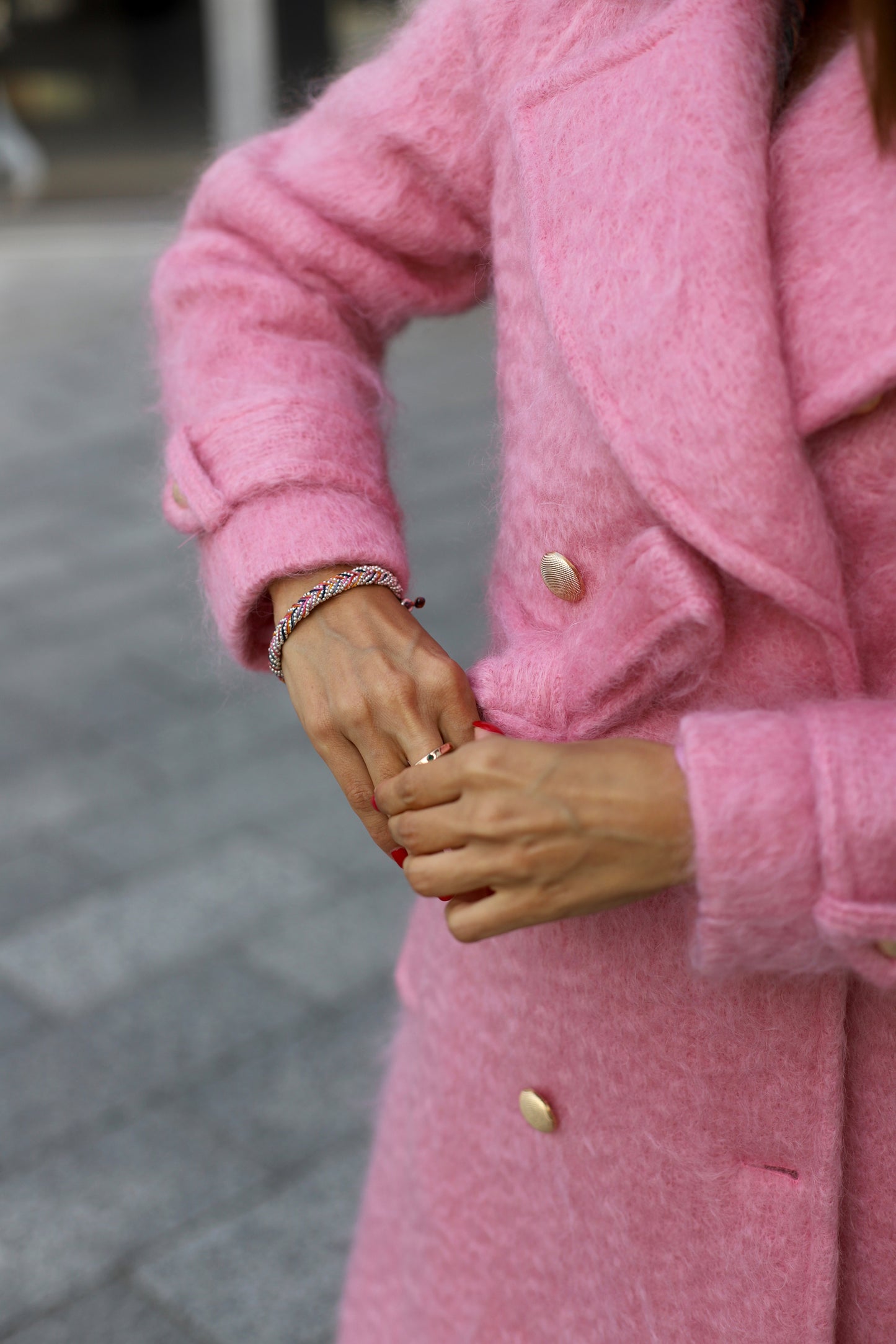 The Peony Perfection Mohair Trench Coat